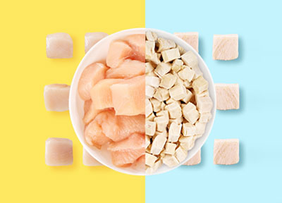 佰芙联创宠物零食冻干鸡肉粒,精选原切新鲜蛋白质